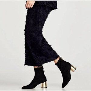 NWT Black Zara Black bootie